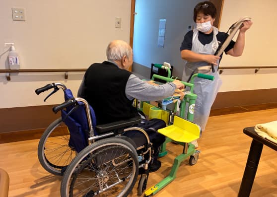 車イスへの移乗に活躍中
